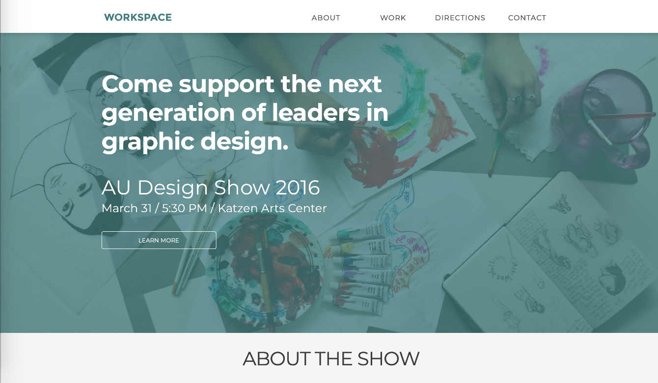 AU Desgin Show 2016